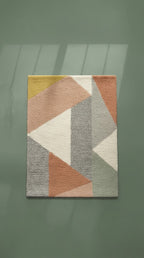 Merril Modern Abstract Shag Area Rug