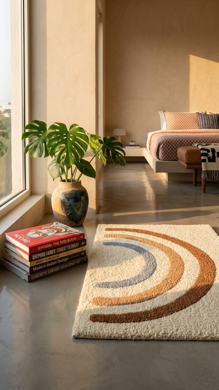 Anna Kids Rainbow Shag Area Rug