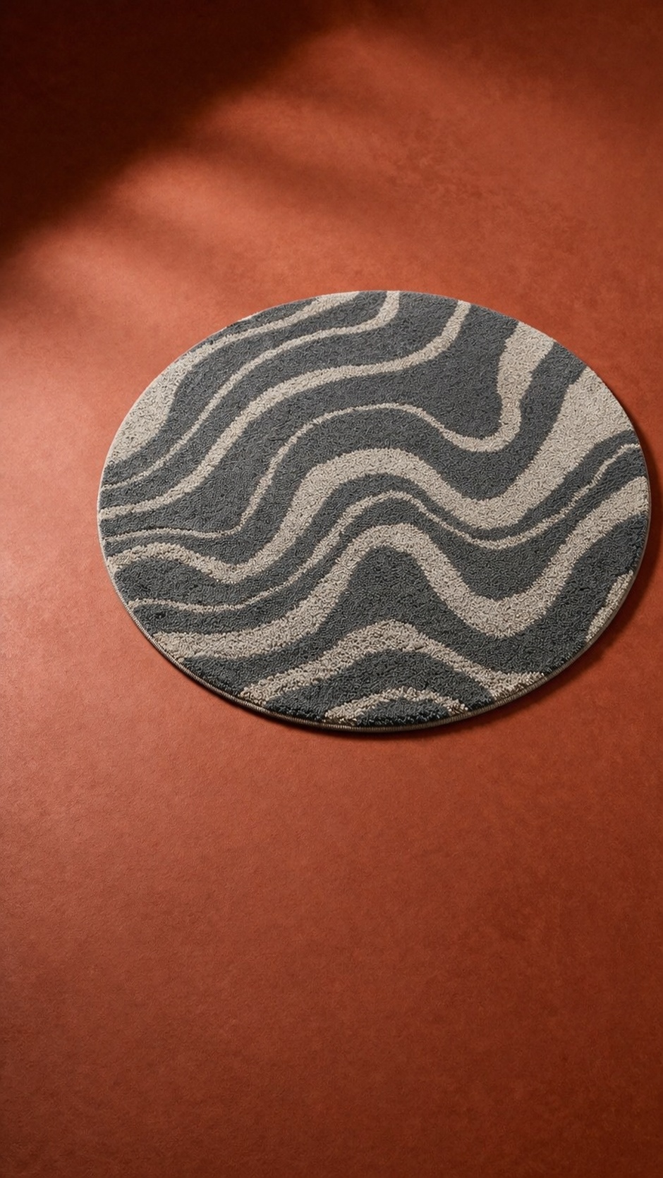 Veloso Abstract Striped Shag Area Rug