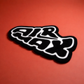 Graffiti Air Max Text Rug – Black White Streetwear Aesthetic Tufted Rug