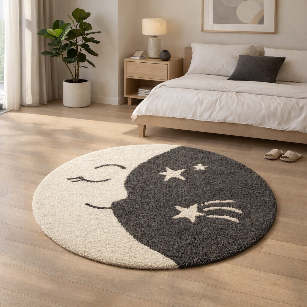 Moonlight Kids Moon Shag Area Rug