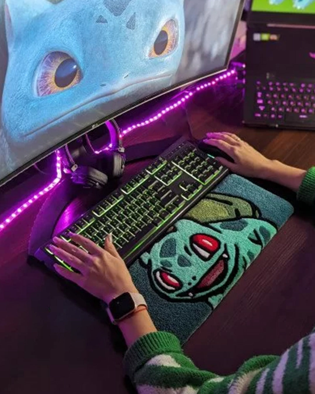 Bulbasaur Pokemon Keyboard Rug