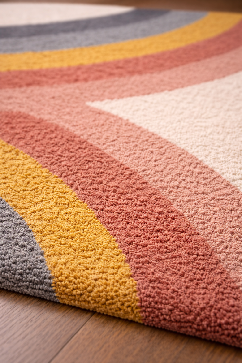 Eva Kids Rainbow Shag Area Rug