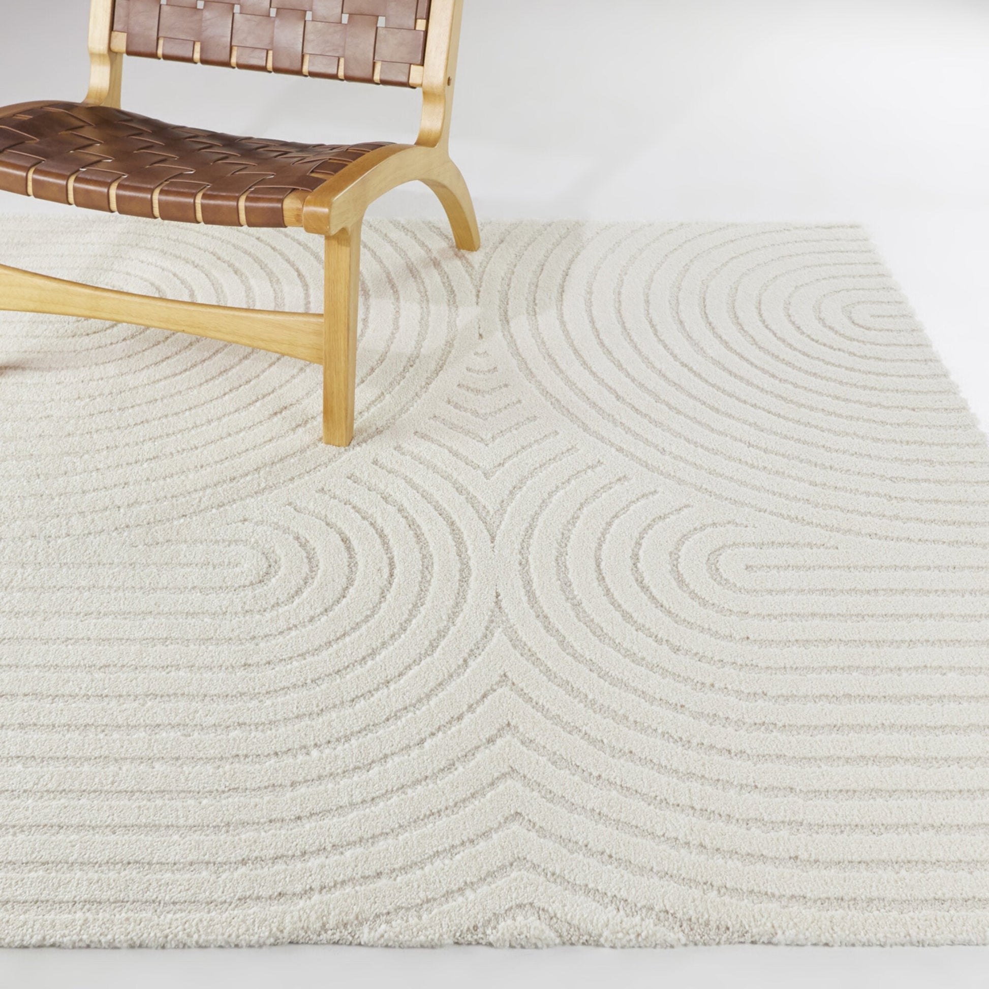 Caserio Contemporary Striped Area Rug