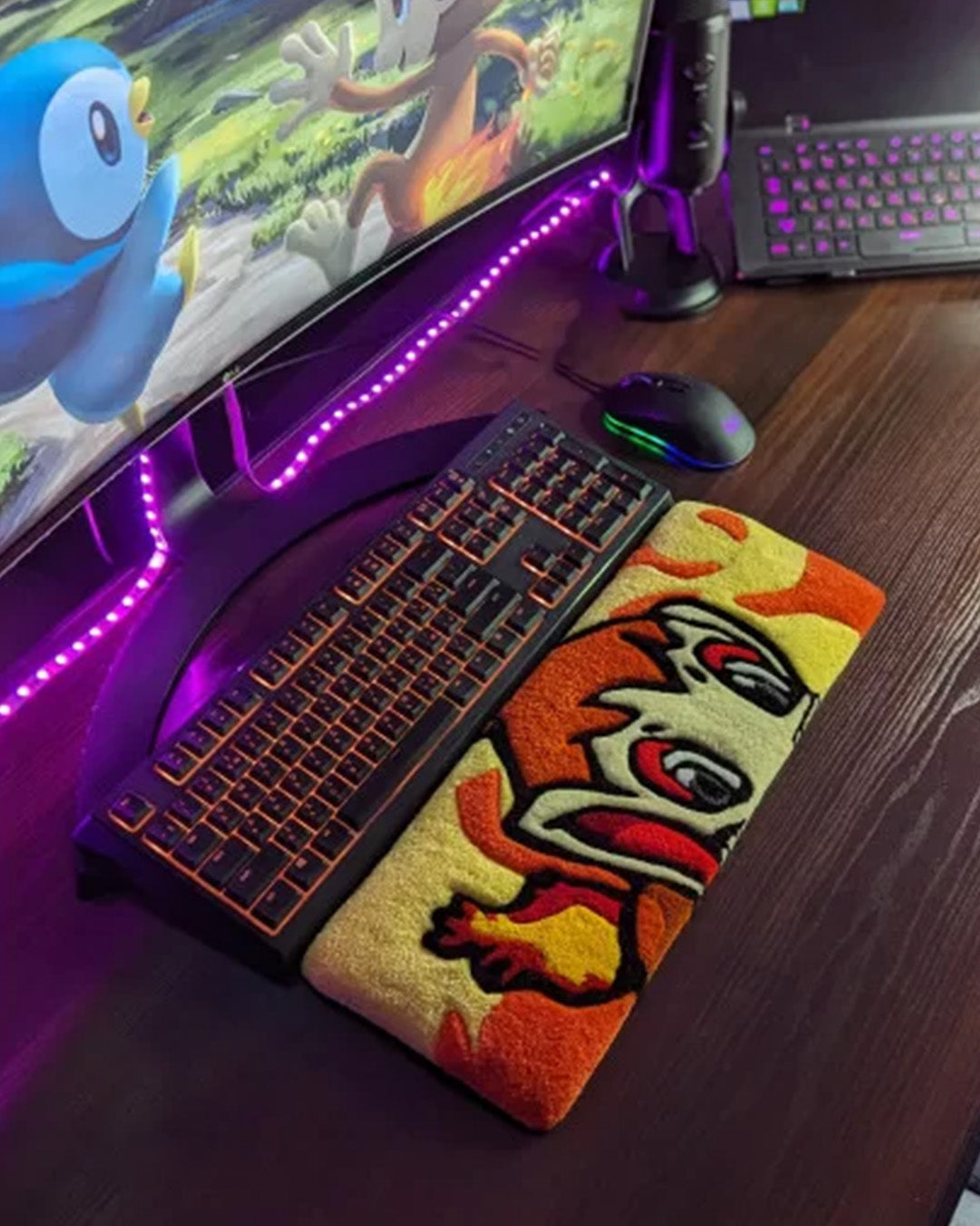 Chimchar Pokemon Keyboard Rug