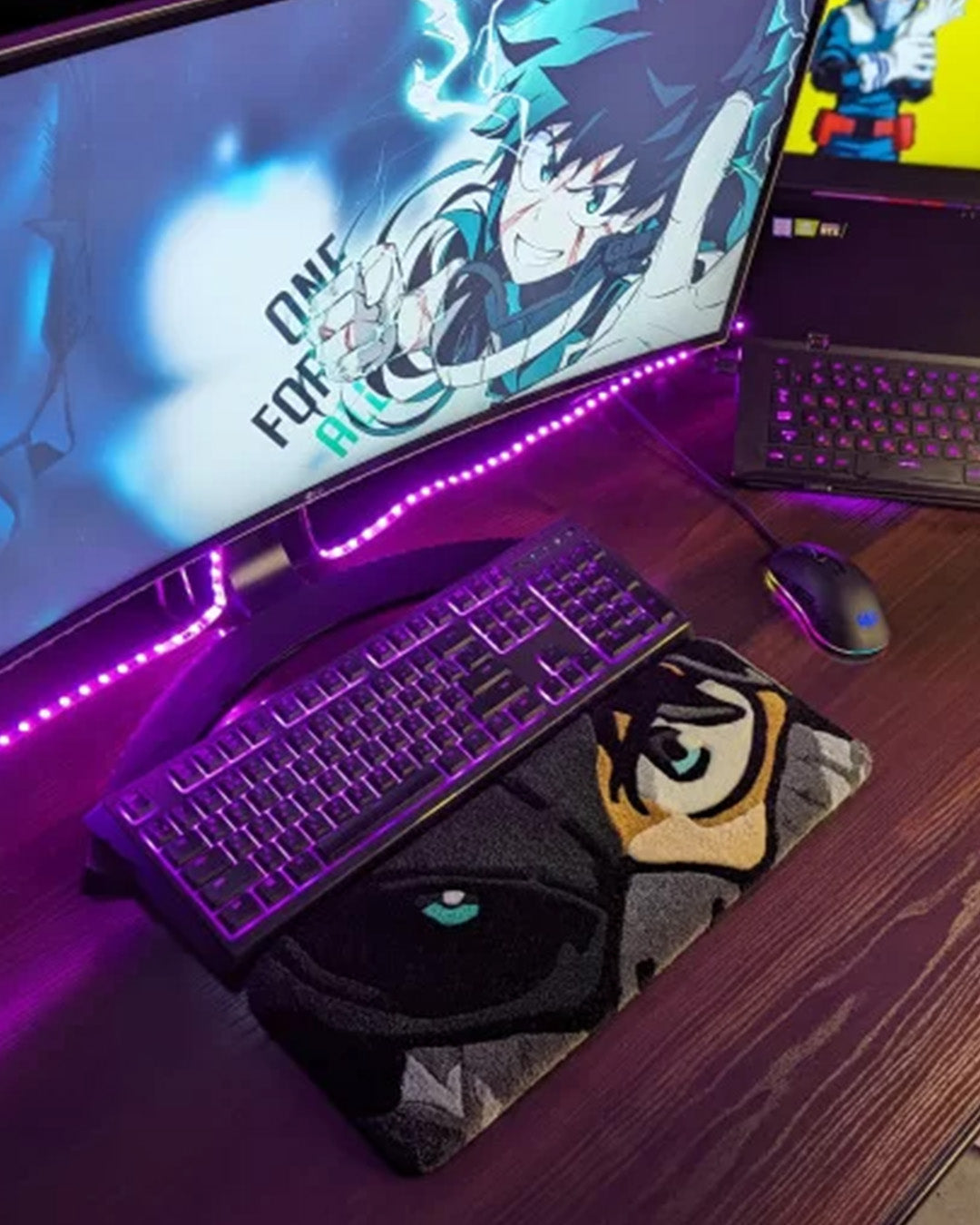 Deku My Hero Anime Keyboard Rug