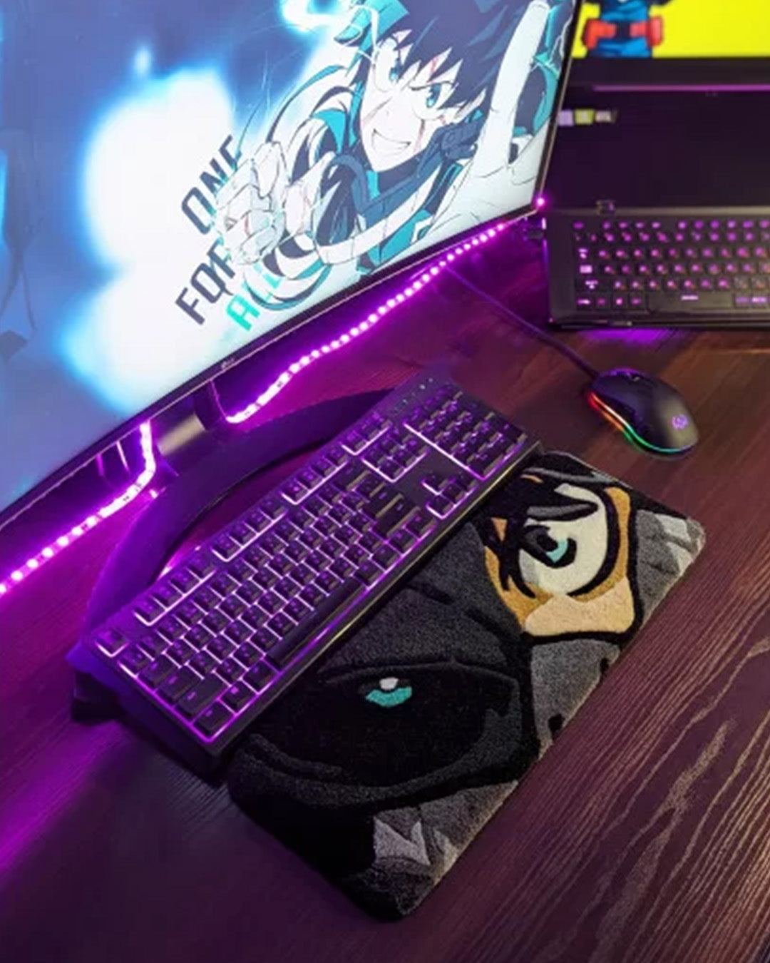 Deku My Hero Anime Keyboard Rug