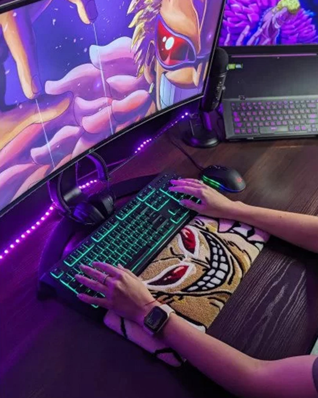 DoFlamingo Anime Keyboard Rug