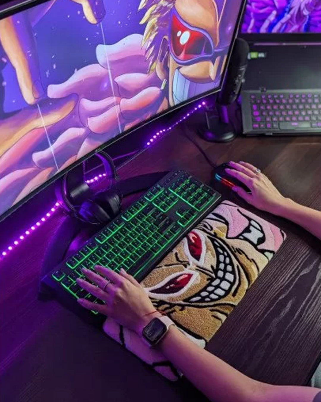 DoFlamingo Anime Keyboard Rug