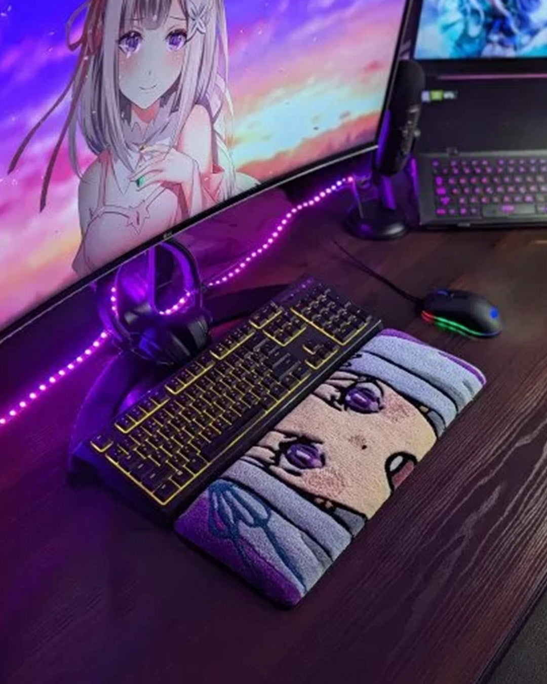 Emilia Le Zero Anime Keyboard Rug