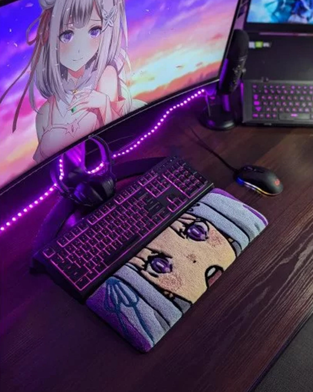 Emilia Le Zero Anime Keyboard Rug