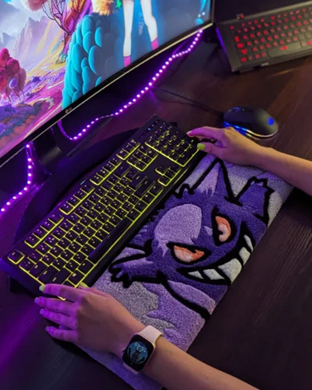 Gengar Pokemon Keyboard Rug