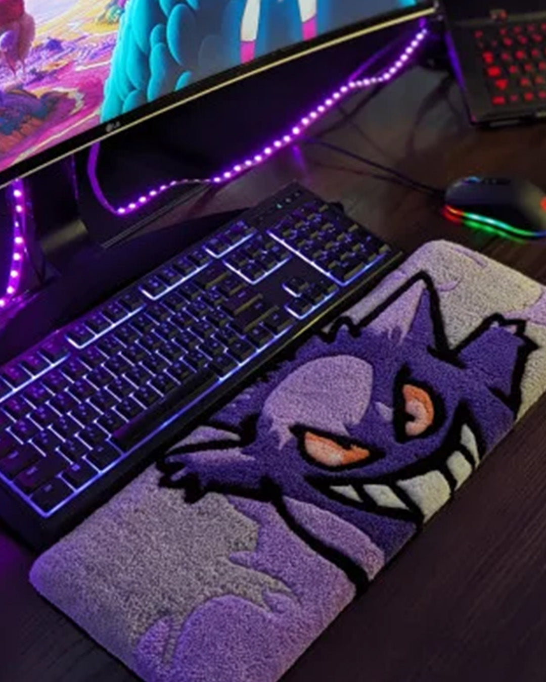 Gengar Pokemon Keyboard Rug