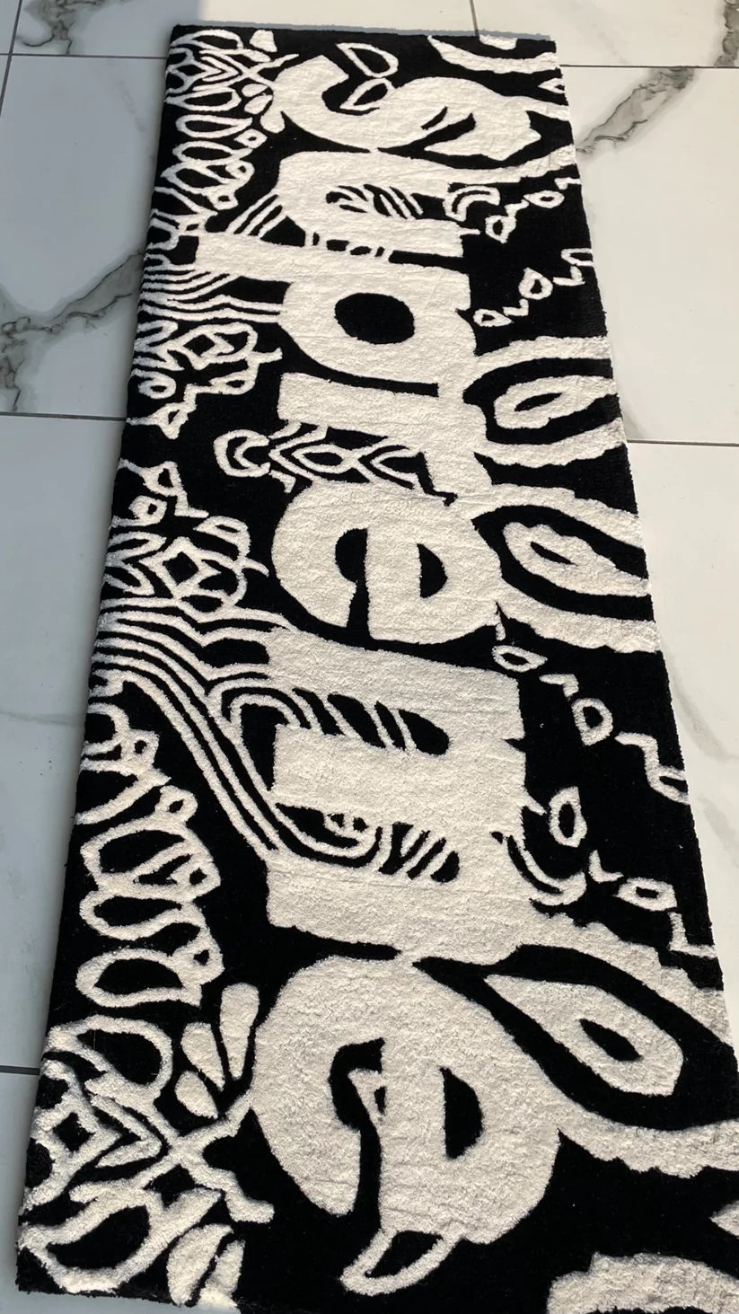 Supreme Logo x Bandana Hand-Tufted Rug