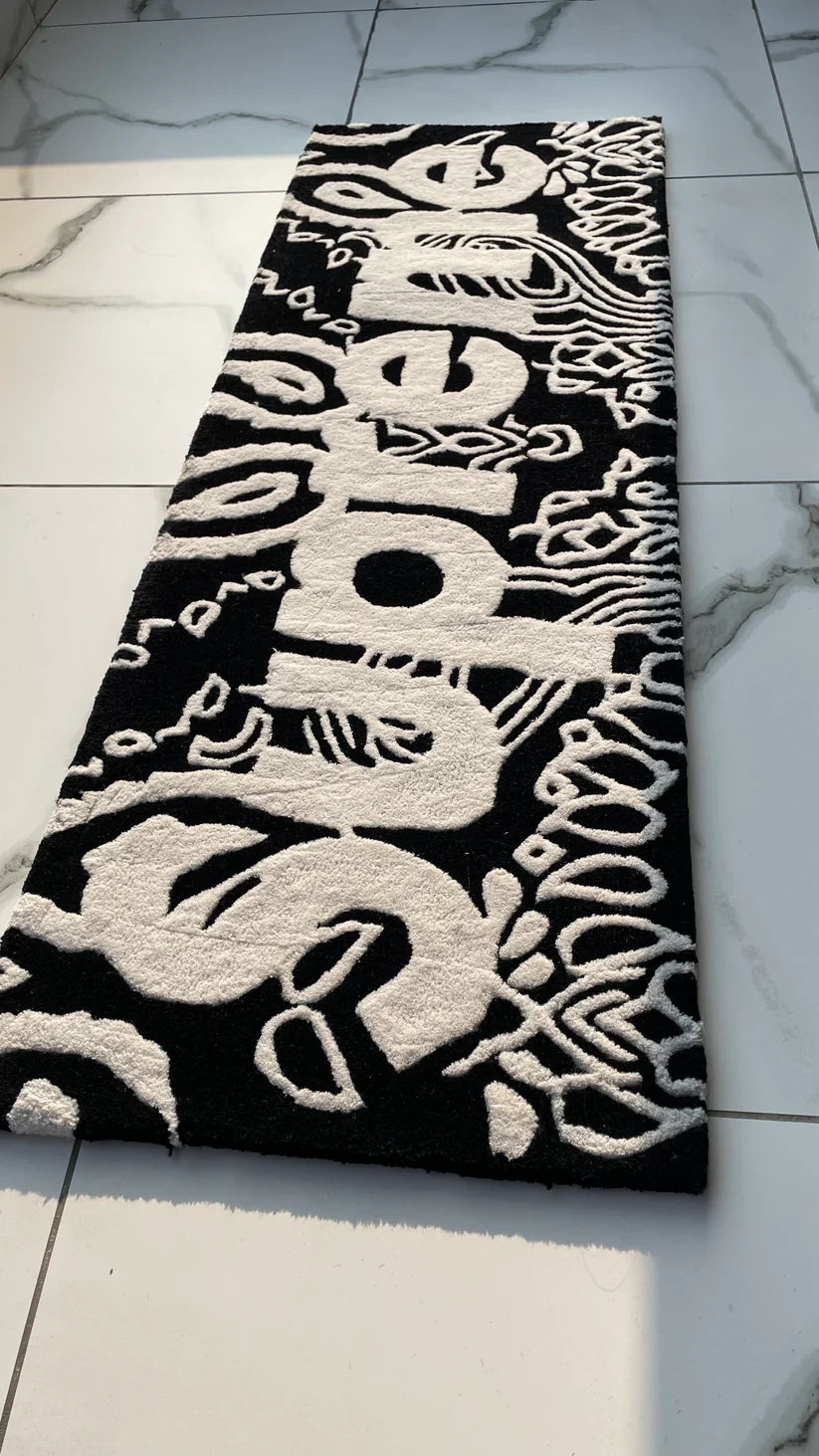 Supreme Logo x Bandana Hand-Tufted Rug