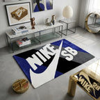 Nike SB Inspired Sneaker Rug – Blue Black Streetwear Tufted Rug
