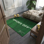 “Shoes Off” Inspired Rug – Green Grass Streetwear Aesthetic Rug