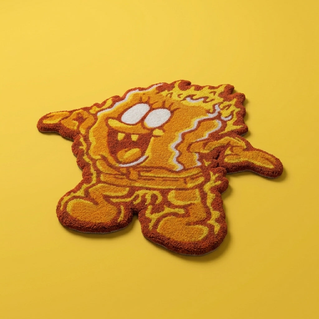 Spongebob Fire rug