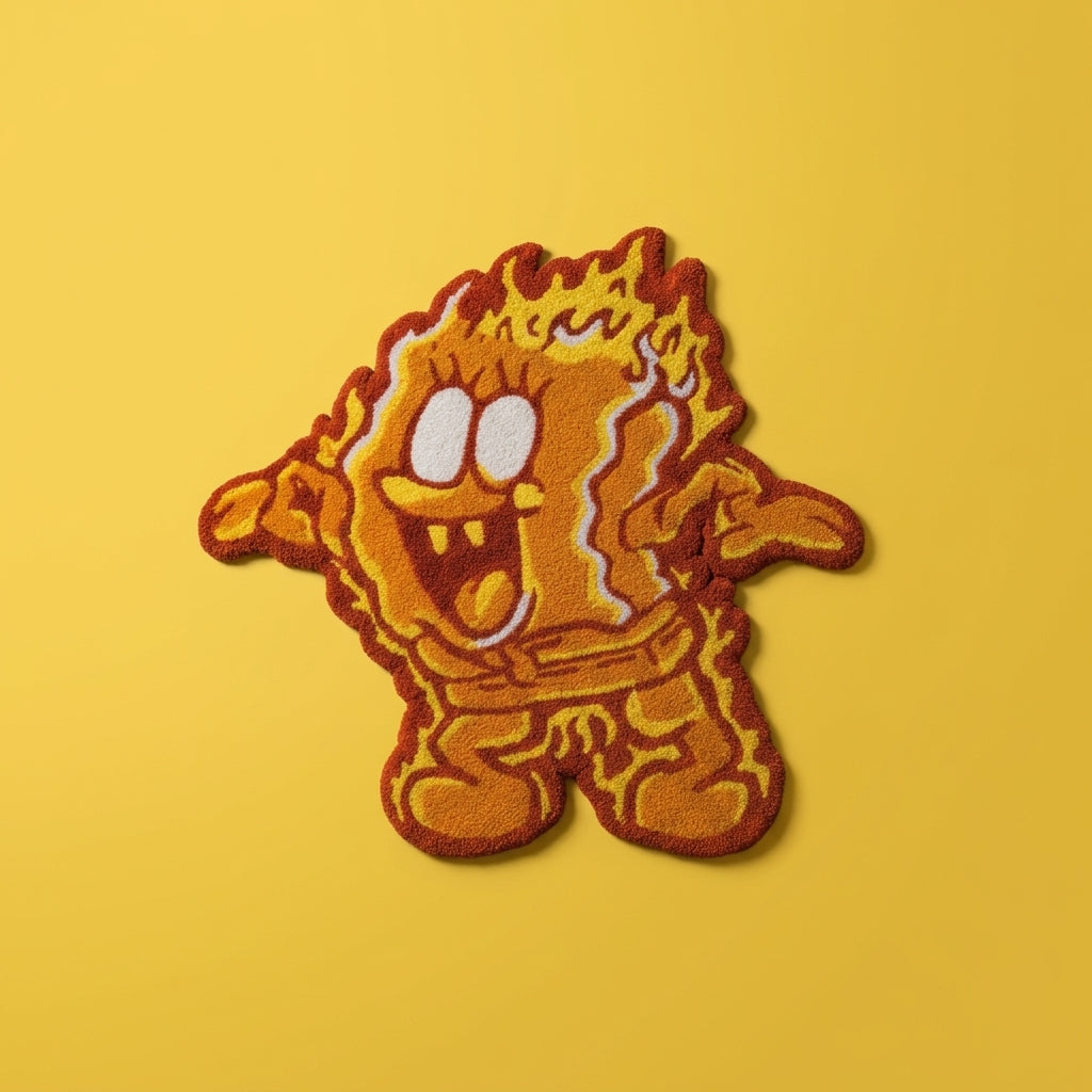 Spongebob Fire rug