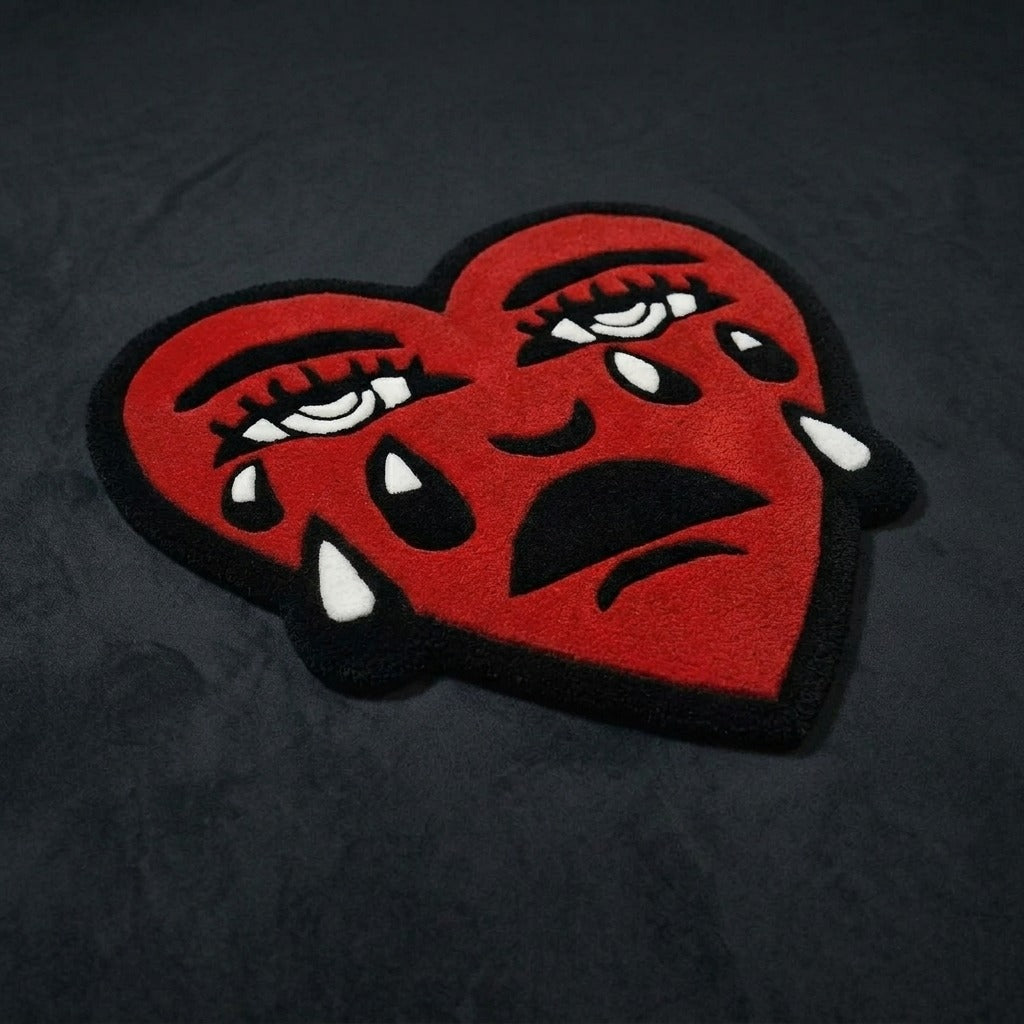 Crying Heart Rug by Just Rugs