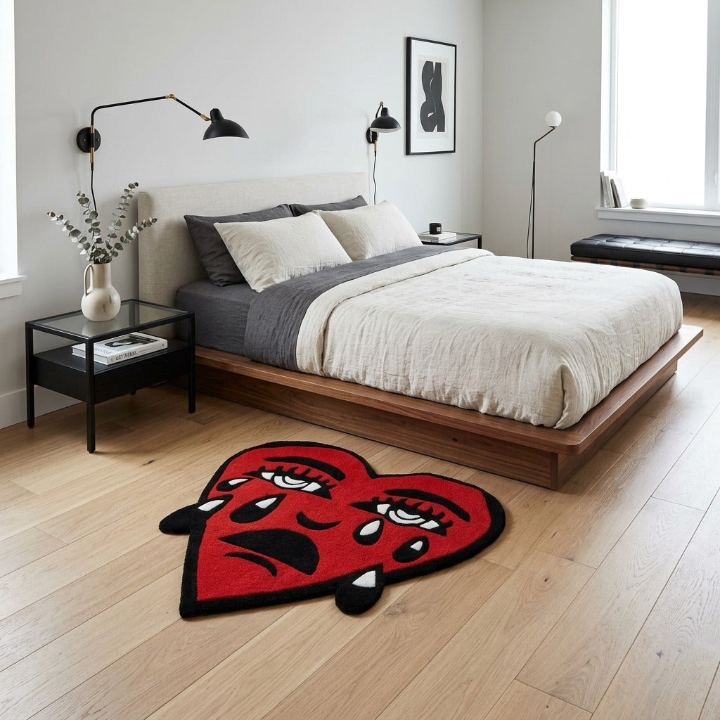 Crying Heart Rug by Just Rugs