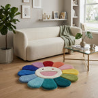 Fluffy Tufted Flower Rug