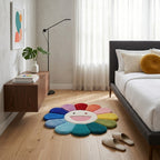 Fluffy Tufted Flower Rug