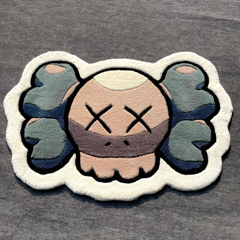 Kaws Face Custom Hand-Tufted Rug