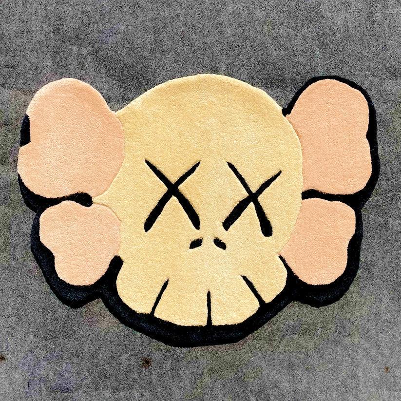 Kaws Cream Colour Hand-Tufted Rug