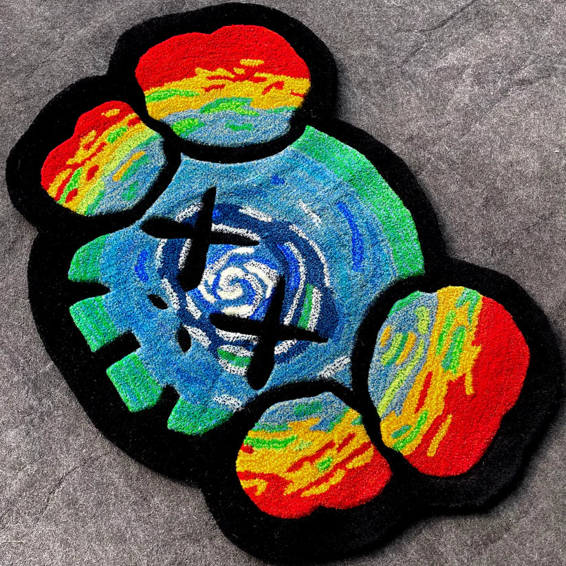 Kaws Trippin Hand-Tufted Rug