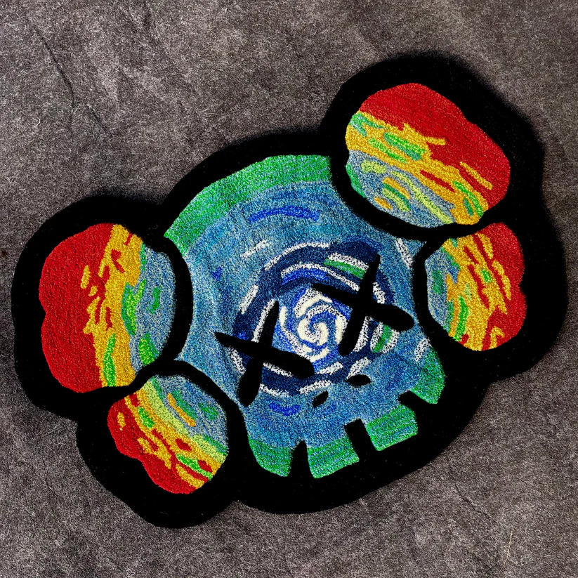 Kaws Trippin Hand-Tufted Rug