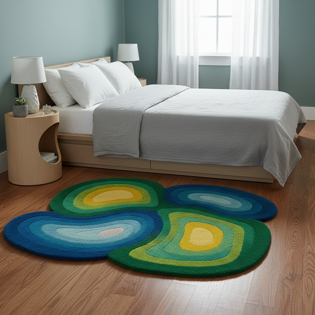 Meadow Bloom Daisy Pattern Rug by Just Rugs