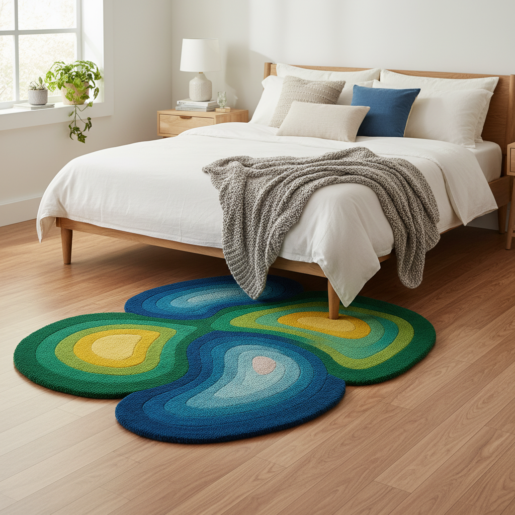 Meadow Bloom Daisy Pattern Rug by Just Rugs