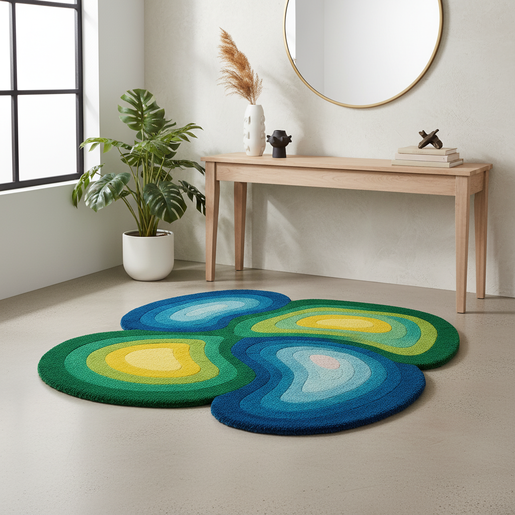 Meadow Bloom Daisy Pattern Rug by Just Rugs