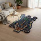Wild Tiger Mindnight Blue Striking Rug by Just Rugs