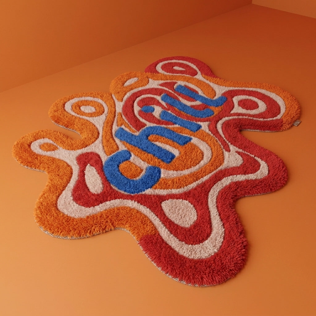 Chill Vibes Groovy Tufted Rug