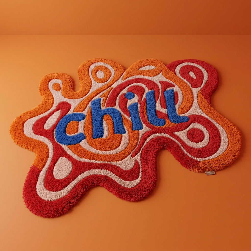 Chill Vibes Groovy Tufted Rug