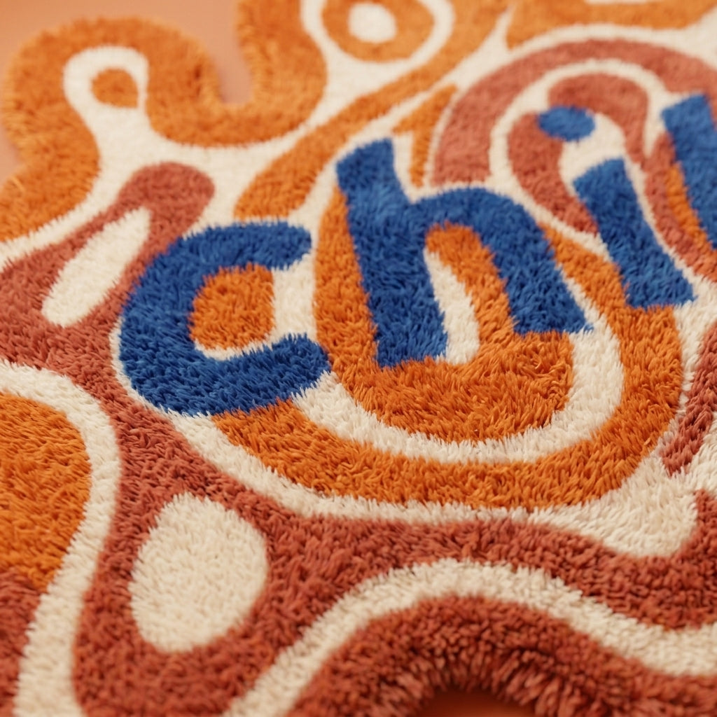 Chill Vibes Groovy Tufted Rug