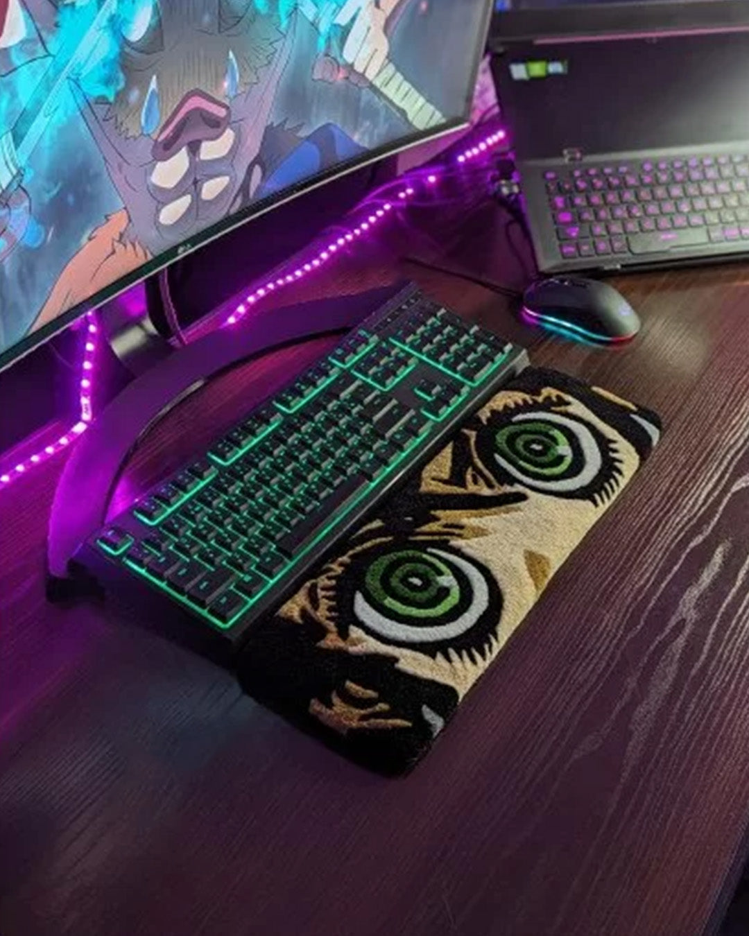 Inosuke Hashibira Anime Keyboard Rug