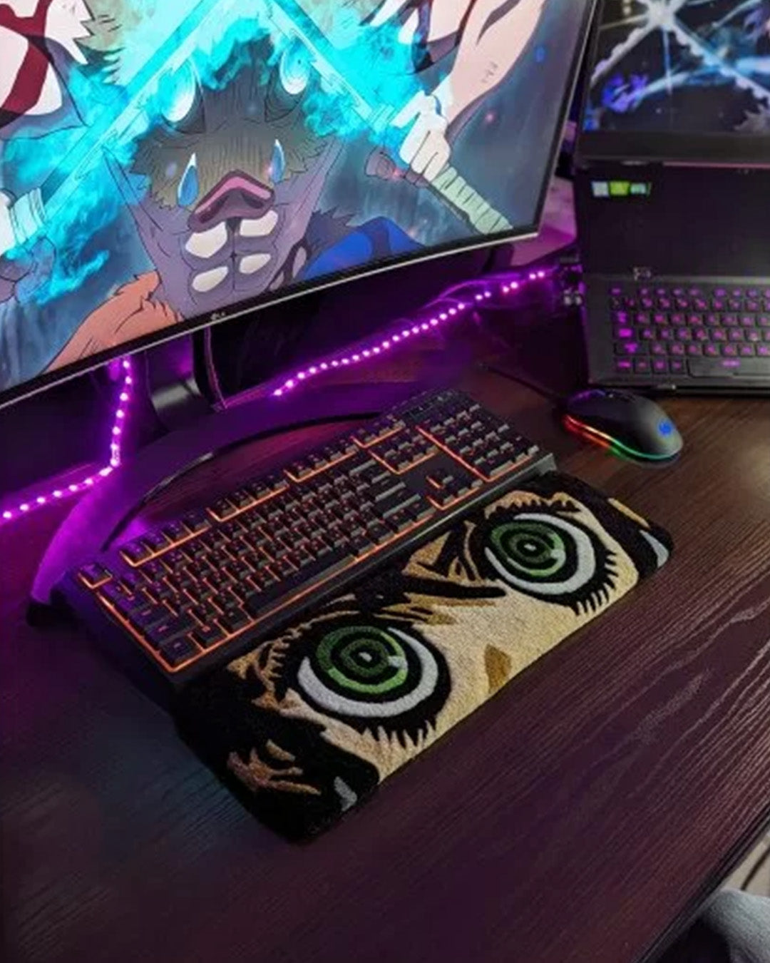 Inosuke Hashibira Anime Keyboard Rug