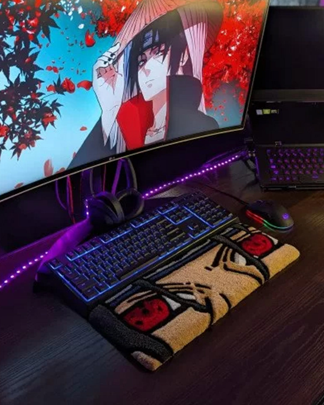 Itachi Uchiha Anime Keyboard Rug