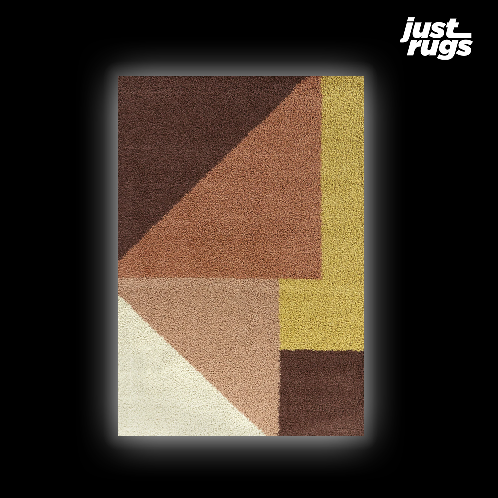 Jordan Modern Geometric Shag Area Rug
