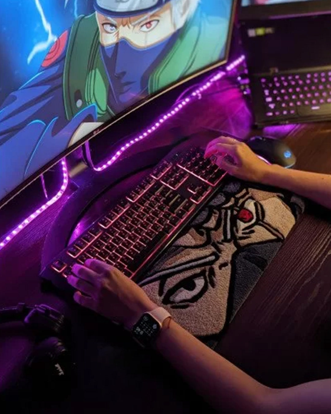 Kakashi Hatake Anime Keyboard Rug