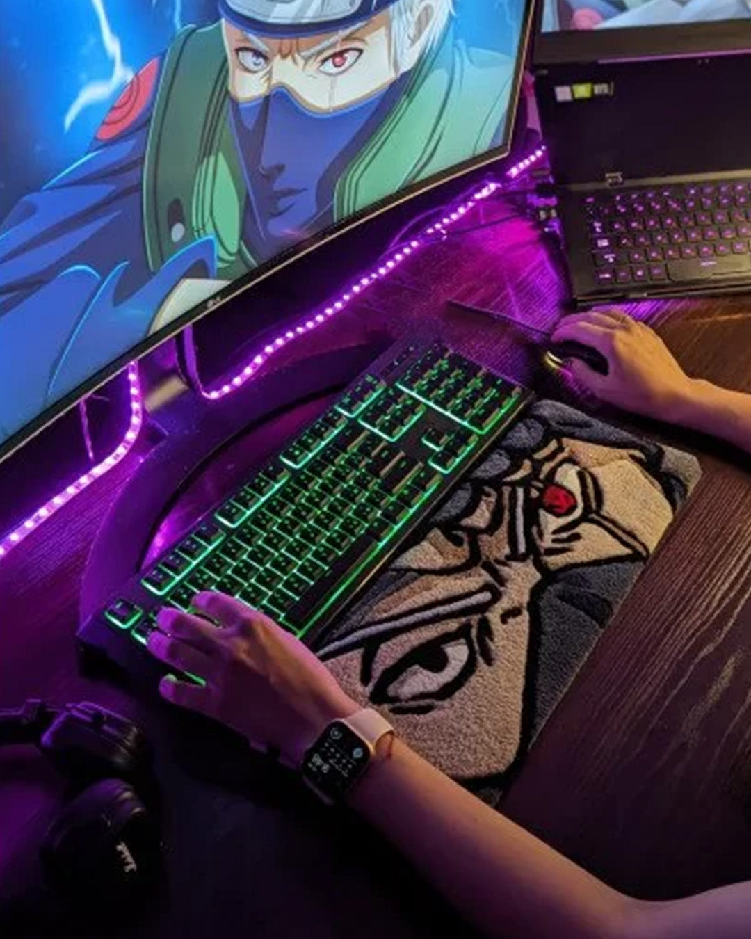 Kakashi Hatake Anime Keyboard Rug