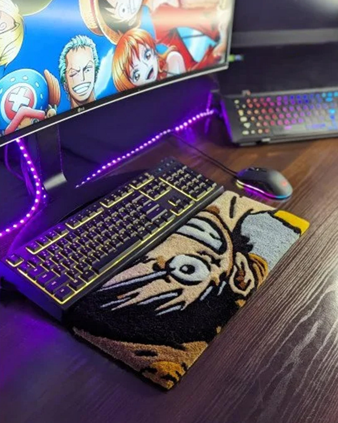 Luffy Anime Keyboard Rug