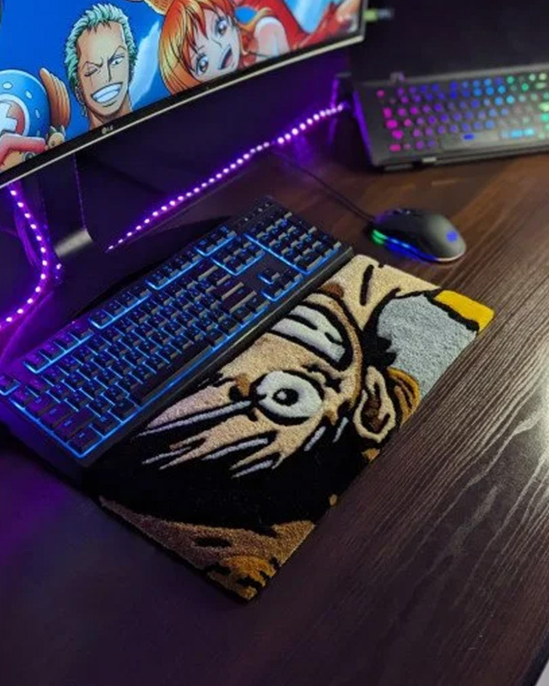 Luffy Anime Keyboard Rug