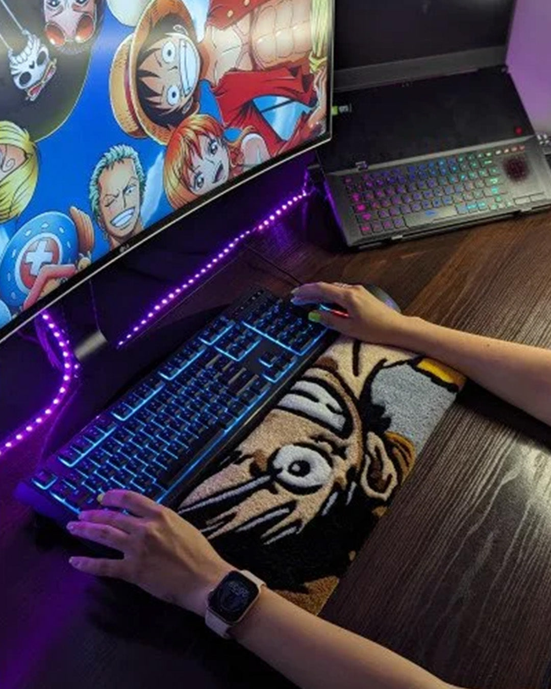 Luffy Anime Keyboard Rug