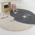 Moonlight Kids Moon Shag Area Rug