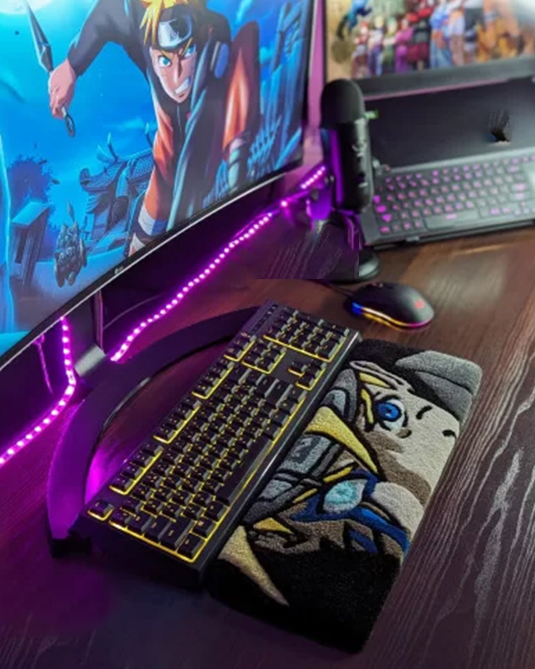 Naruto Anime Keyboard Rug