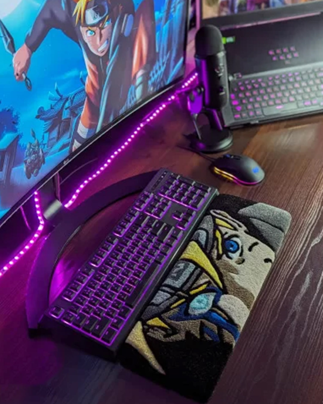 Naruto Anime Keyboard Rug